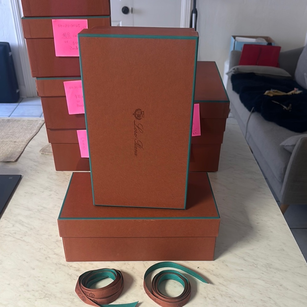 ✨🤎🧡Loro piana empty shoe boxes for woman